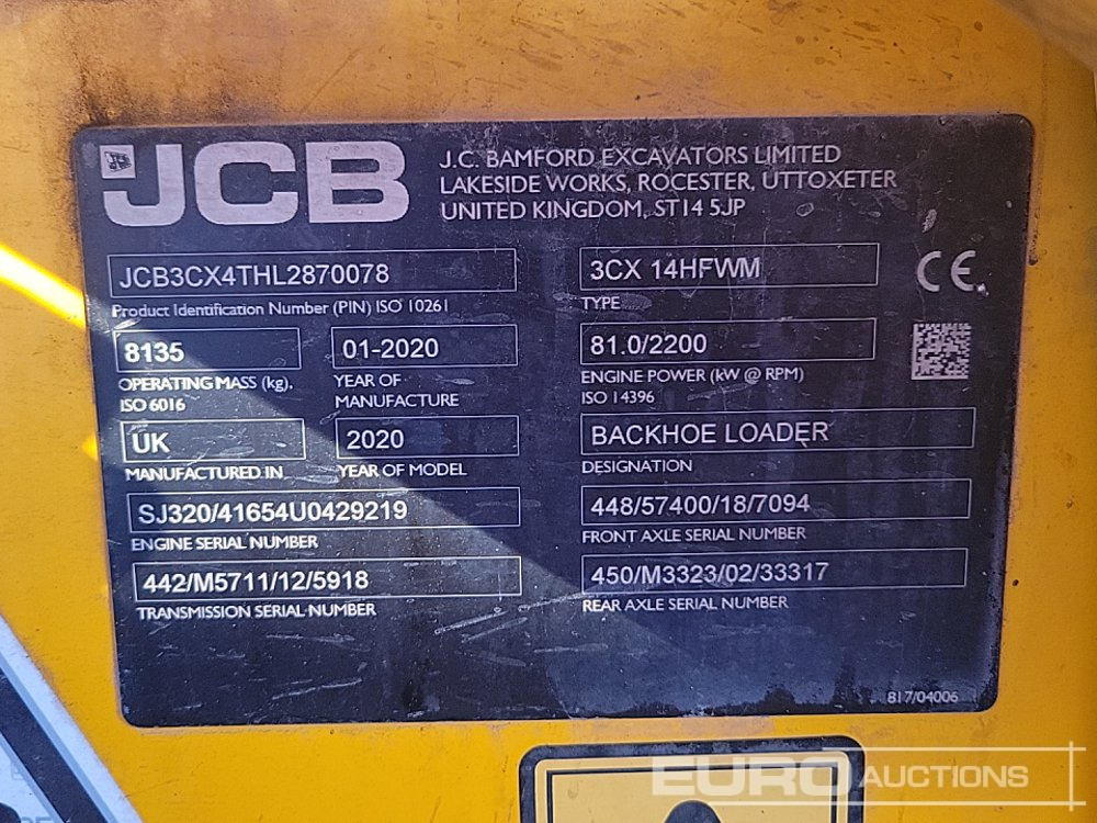 Экскаватор-погрузчик 2020 JCB 3CX: фото 35