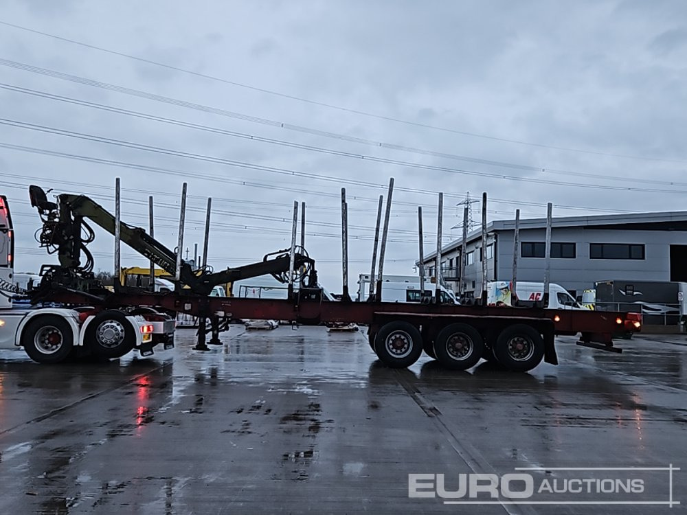 Dennison Trailers Tri Axle Timber Trailer, Hiab Loglift 100S Loading Crane, Hydraulic Rotating Log Grab - Полуприцеп лесовоз: фото 2 Dennison Trailers Tri Axle Timber Trailer, Hiab Loglift 100S Loading Crane, Hydraulic Rotating Log Grab - Полуприцеп лесовоз: фото 2