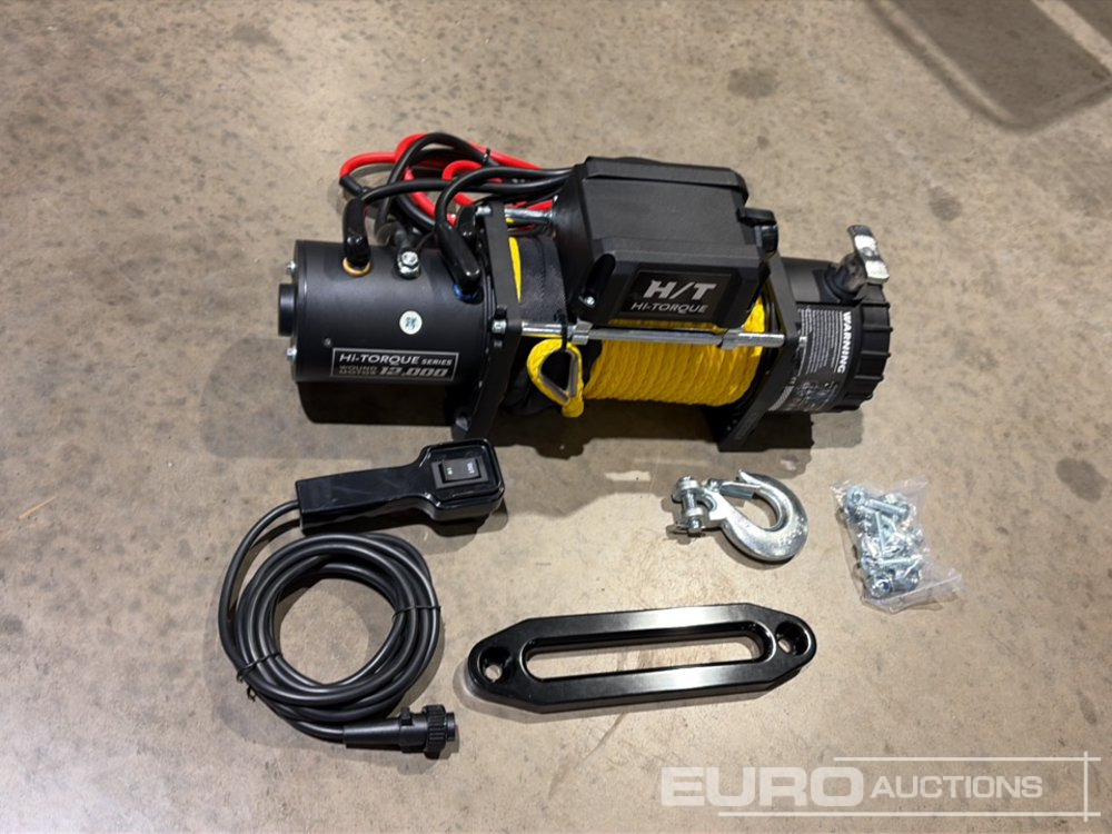 Hi-Torque HT12000 Electric Winch with Synthetic Rope, 12,000lb line pull, 3/8" x 85' Rope - Лебёдка: фото 2 Hi-Torque HT12000 Electric Winch with Synthetic Rope, 12,000lb line pull, 3/8" x 85' Rope - Лебёдка: фото 2