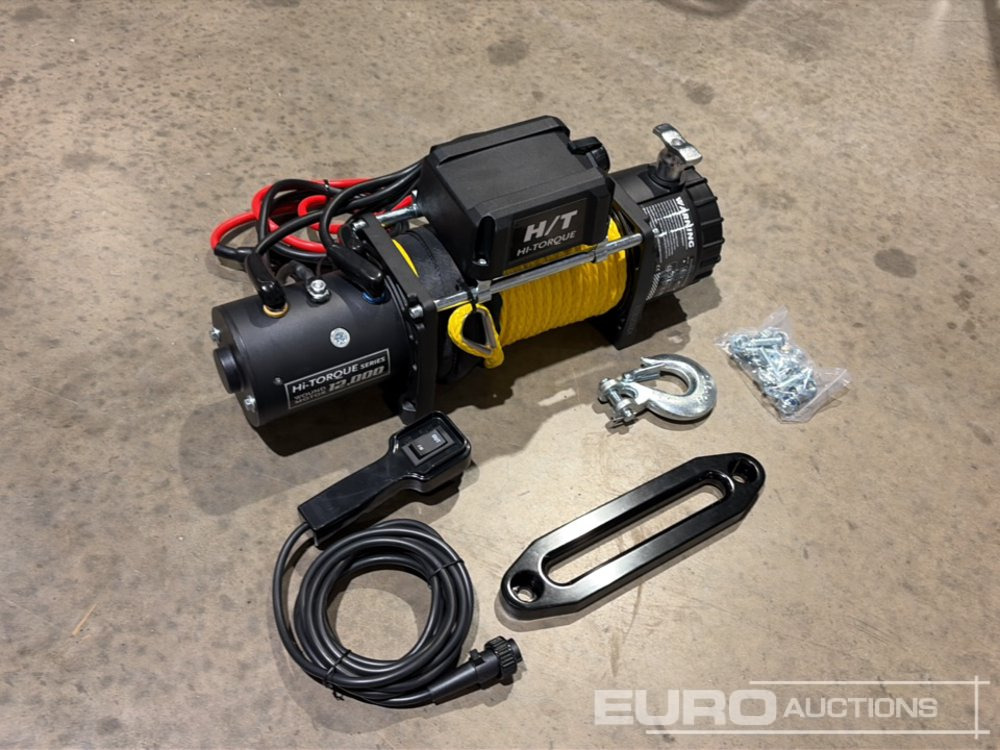 Hi-Torque HT12000 Electric Winch with Synthetic Rope, 12,000lb line pull, 3/8" x 85' Rope - Лебёдка: фото 1 Hi-Torque HT12000 Electric Winch with Synthetic Rope, 12,000lb line pull, 3/8" x 85' Rope - Лебёдка: фото 1