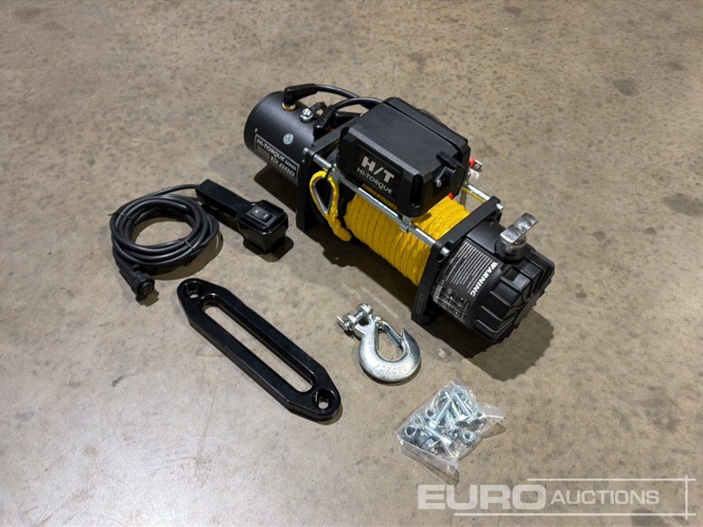 Hi-Torque HT12000 Electric Winch with Synthetic Rope, 12,000lb line pull, 3/8" x 85' Rope - Лебёдка: фото 3 Hi-Torque HT12000 Electric Winch with Synthetic Rope, 12,000lb line pull, 3/8" x 85' Rope - Лебёдка: фото 3
