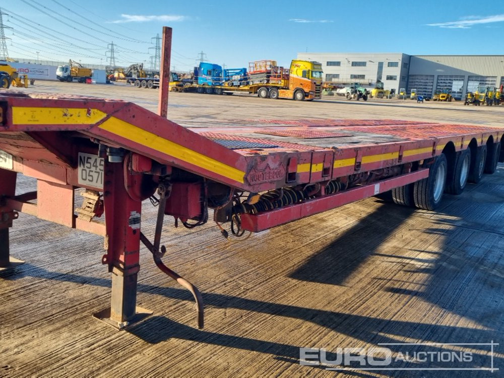 Грузовик бортовой/ Платформа Nooteboom 4 Axle Extendable Low Loader Trailer, Twin Axle Rear Steer, Out Riggers: фото 31