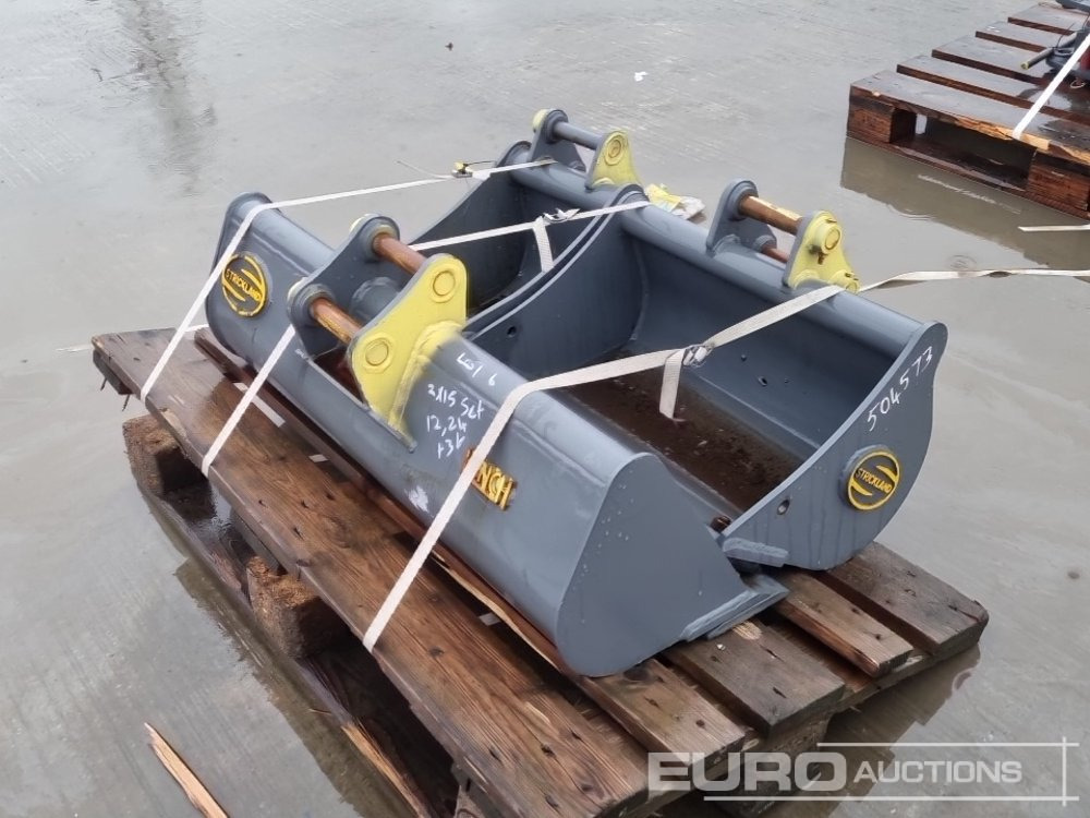 Unused Strickland 36" Ditching, 24", 12" Digging Bucket 30mm Pin to suit Mini Excavator - Ковш: фото 1 Unused Strickland 36" Ditching, 24", 12" Digging Bucket 30mm Pin to suit Mini Excavator - Ковш: фото 1