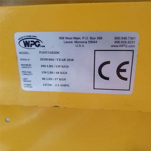 Навесное оборудование WPG P1HV1102DC: фото 9