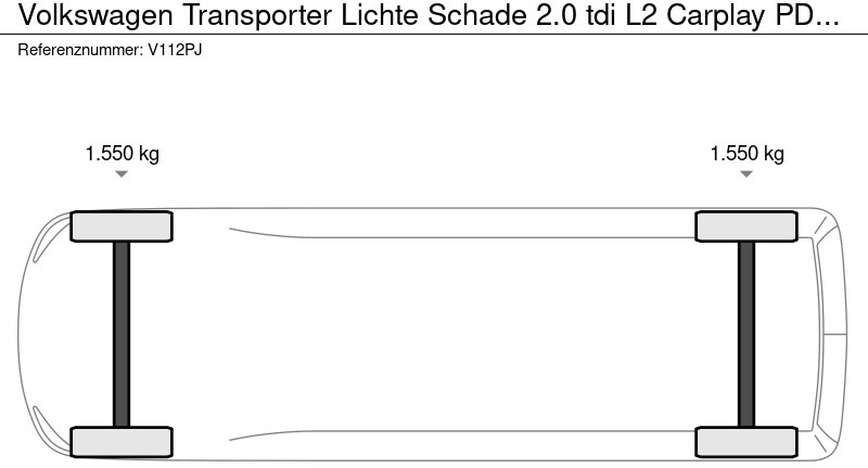 Легковой фургон Volkswagen Transporter Lichte Schade 2.0 tdi L2 Carplay PDC boekjes Carpas: фото 15