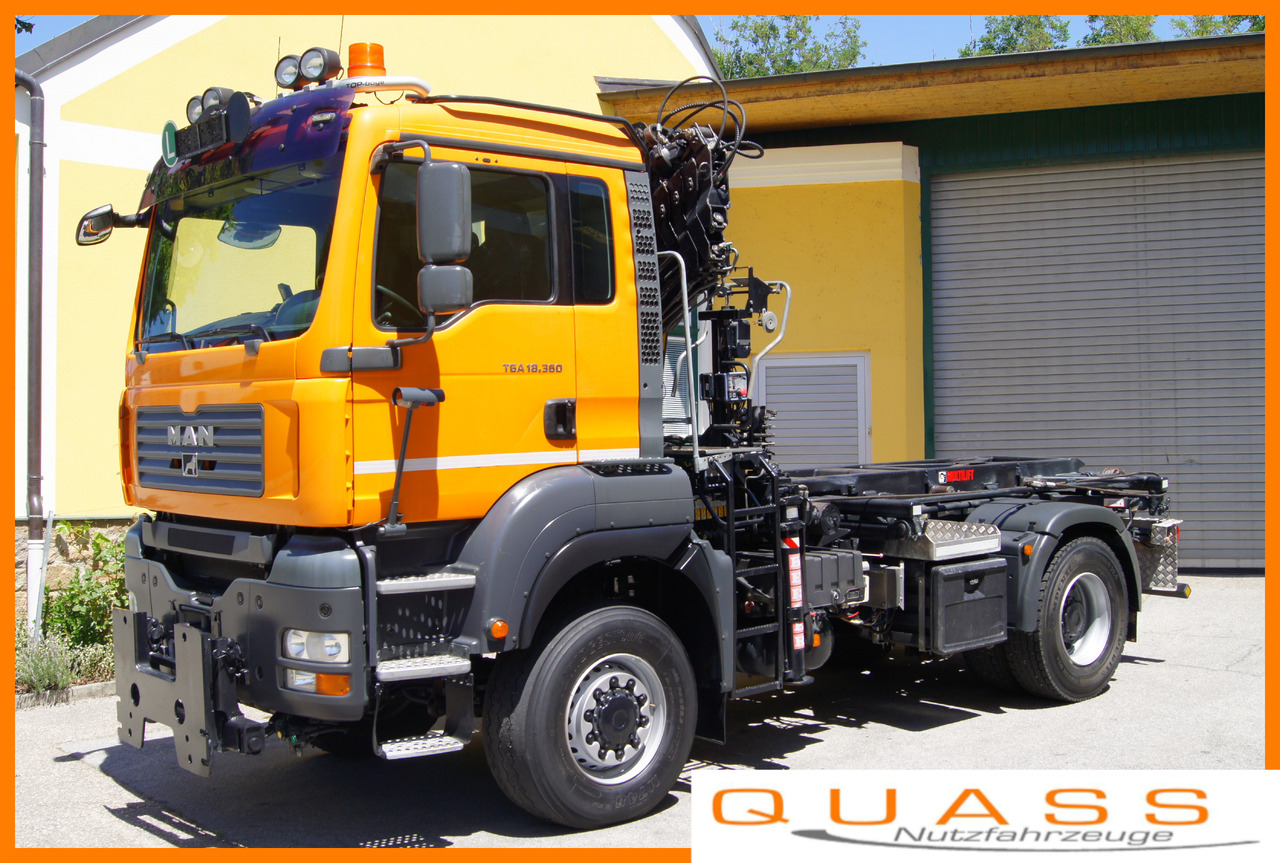 MAN TGA 18.360 BL 4x4/Euro4/TÜV/HIAB 111 korbfähig/MULTILIFT/Winterdienst - Тросовый мультилифт, Автоманипулятор: фото 1 MAN TGA 18.360 BL 4x4/Euro4/TÜV/HIAB 111 korbfähig/MULTILIFT/Winterdienst - Тросовый мультилифт, Автоманипулятор: фото 1