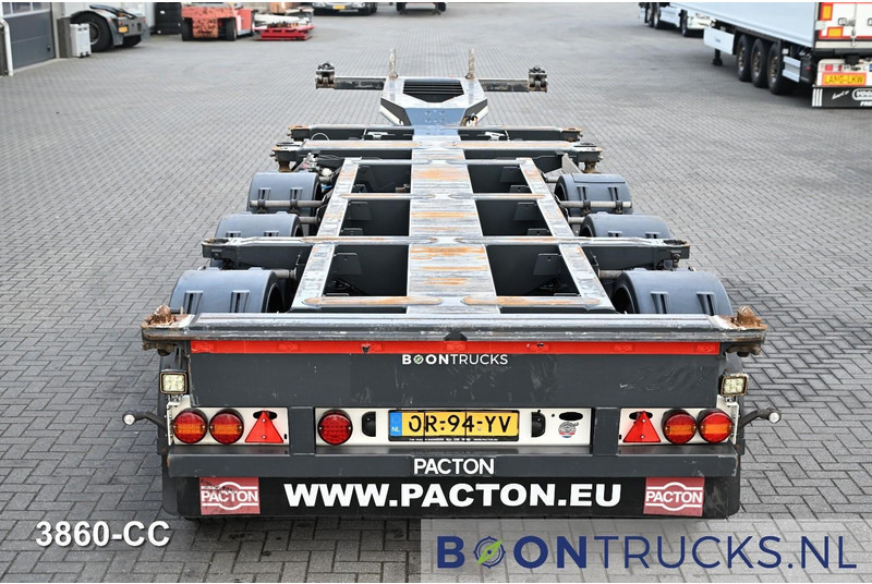 Полуприцеп-контейнеровоз/ Сменный кузов Pacton ET3 | 2x20-30-40-45ft HC * 2x EXTENDABLE * LIFT AXLE * NL TRAILER * APK 06-2026: фото 6