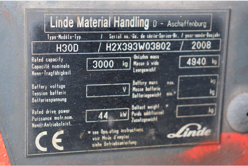 Дизельный погрузчик Linde H30D: фото 14