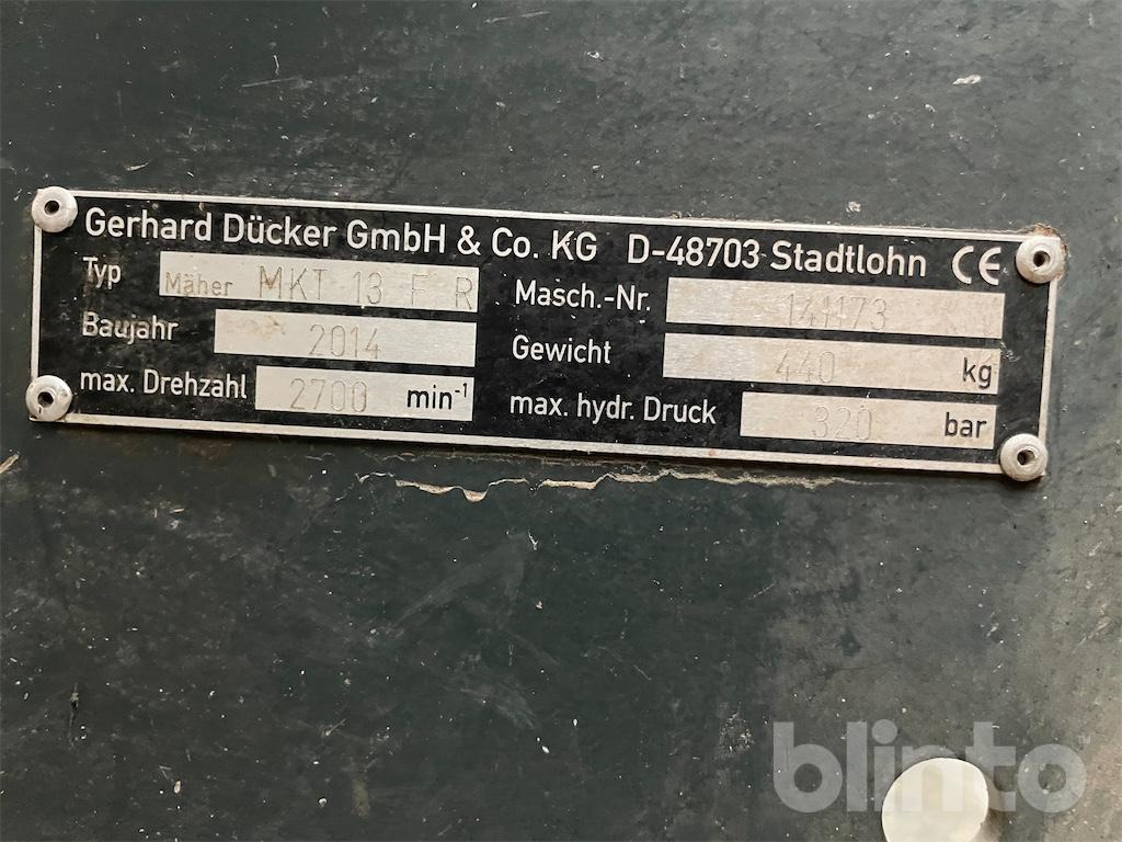 Gerhard Dücker MKT 13 FR (2014) - Косилка: фото 5 Gerhard Dücker MKT 13 FR (2014) - Косилка: фото 5