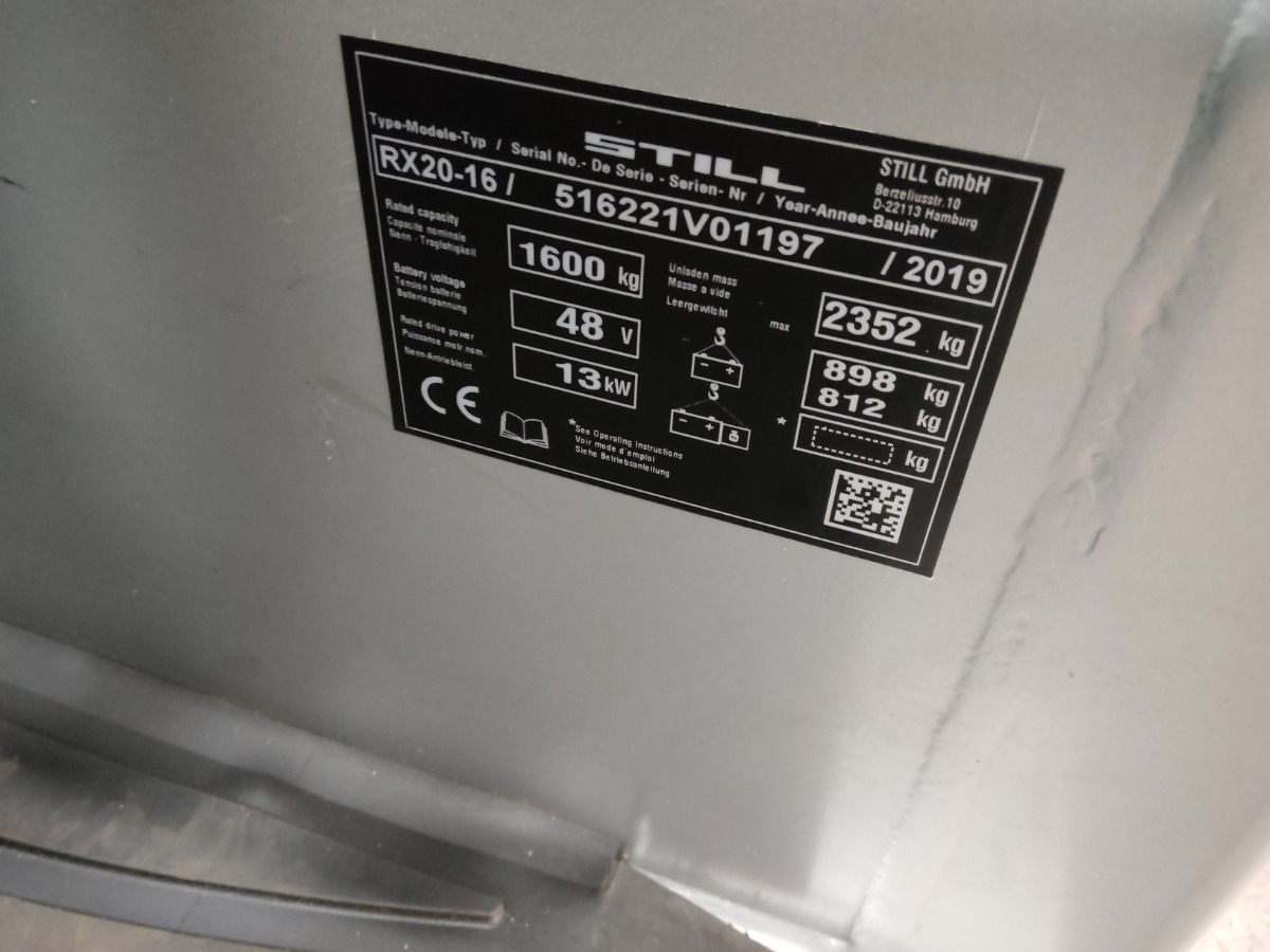 STILL RX20-16 - Электропогрузчик: фото 5 STILL RX20-16 - Электропогрузчик: фото 5