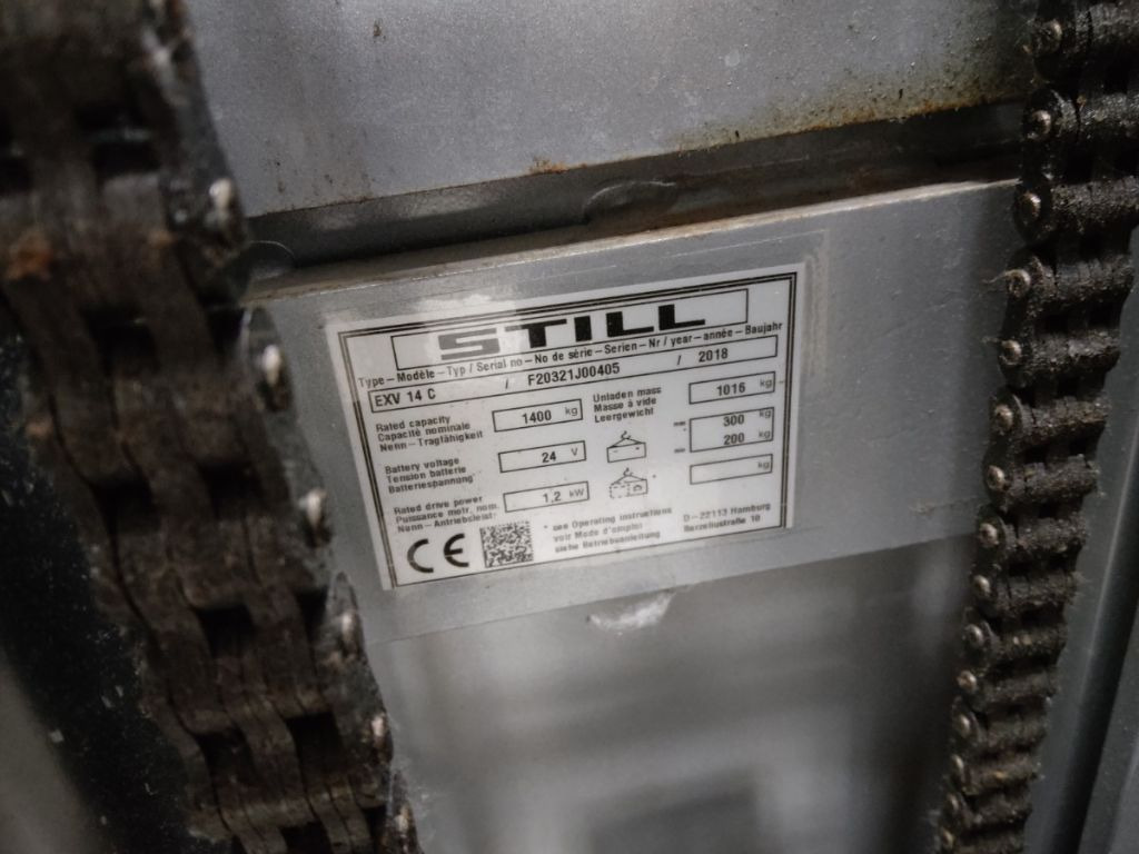 Still EXV14C/LIION - Штабелер: фото 5 Still EXV14C/LIION - Штабелер: фото 5