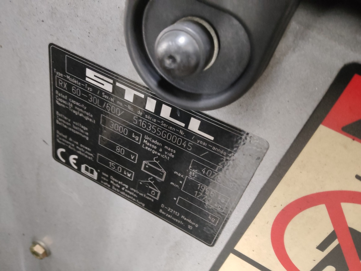 Still RX60-30L/600 - Электропогрузчик: фото 5 Still RX60-30L/600 - Электропогрузчик: фото 5