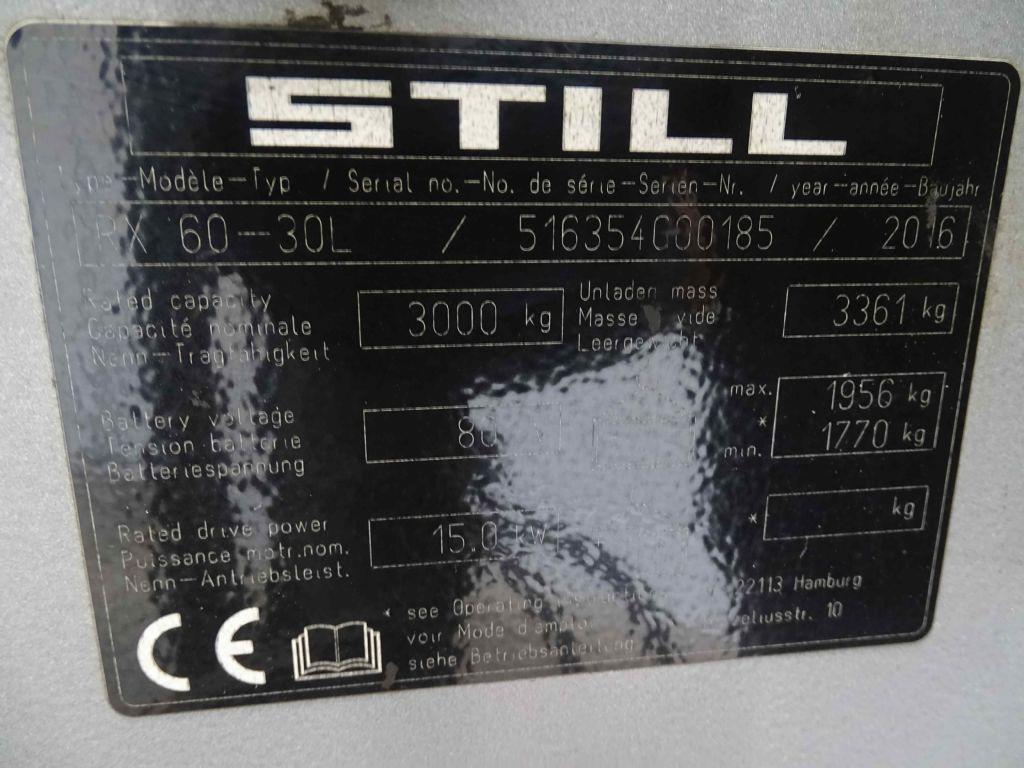 Still RX60-30L - Электропогрузчик: фото 5 Still RX60-30L - Электропогрузчик: фото 5