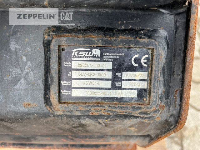 KSW Maschinenbau GmbH GLV1000 MS01 - Ковш для экскаватора: фото 3 KSW Maschinenbau GmbH GLV1000 MS01 - Ковш для экскаватора: фото 3